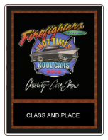 AWARDS - Hot Rod and Morotorcyle 8x10 Color Decal and Engraved AWARDS - Hot Rod and Morotorcyle 8x10 Color Decal and Engraved