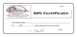 GIFT CERTIFICATE GIFT CERTIFICATE
